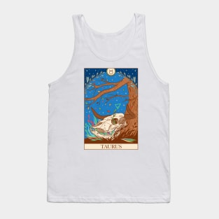 Zodiac sign tarot card Taurus Tank Top